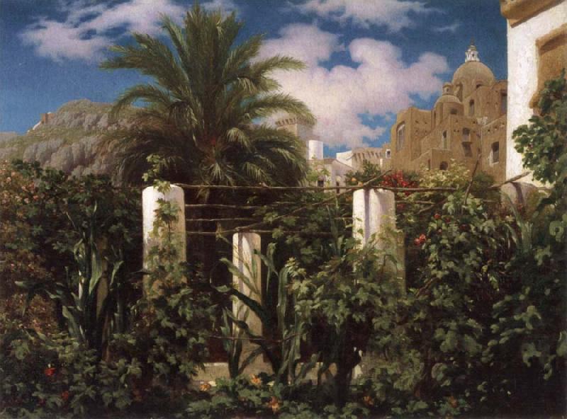Lord Frederic Leighton Garden of an Inn,Capri oil painting picture
